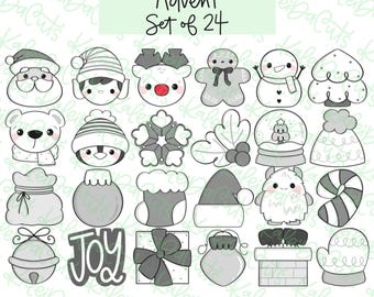 Advent Mini Set of 24 Cookie Cutters
