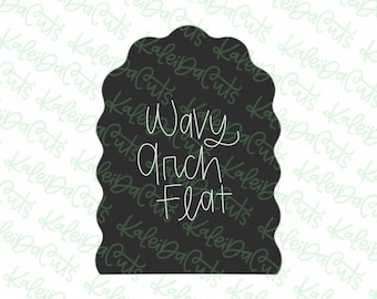 Wavy Arch Flat Cookie Cutter