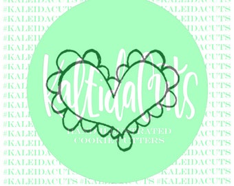 Funky Scalloped Heart Cookie Cutter