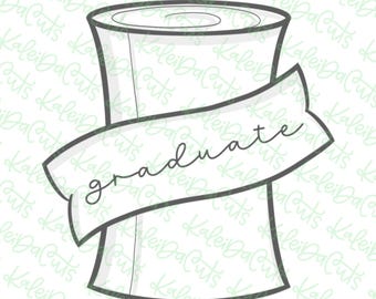 Diploma Banner Cookie Cutter