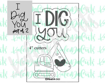 I Dig You Set of 2 Cookie Cutters