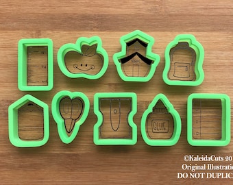 School Themed Cookie Cutters