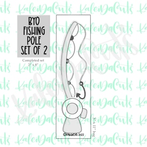 Fishing Pole Set of 2 Cookie Cutters