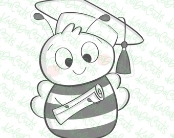 Grad Bee Cookie Cutter