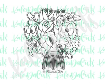 Wedding Bouquet Cookie Cutter