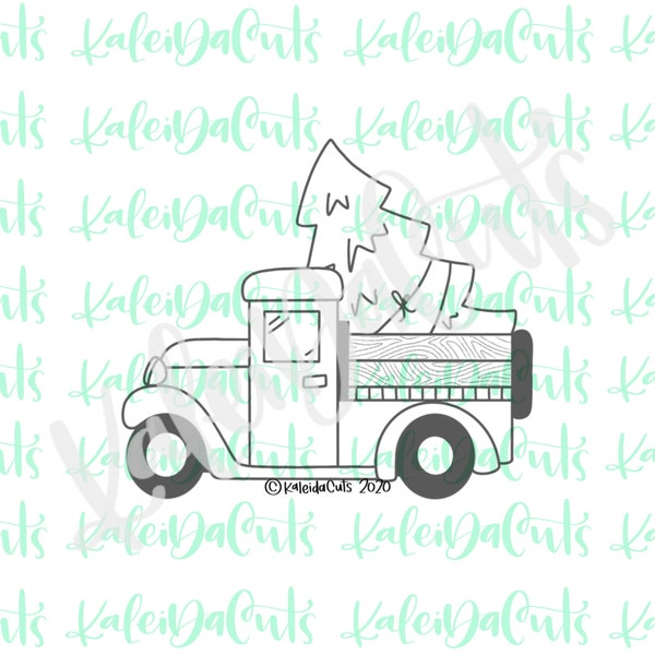 Vintage Christmas Truck Cookie Cutter Etsy