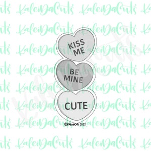 Convo Heart Stack Cookie Cutter