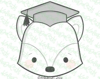 Grad Fox Cookie Cutter
