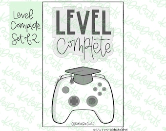 Level Complete Cookie Cutters Set of 2