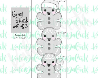 Ging Stack Set of 3 Cookie Cutters