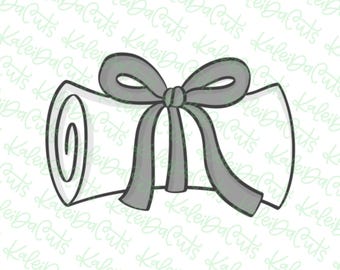 Coquette Grad Diploma Cookie Cutter
