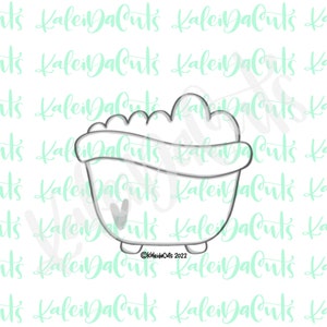 Spa Bubble Bath Cookie Cutter