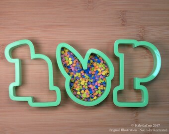 HOP Cookie Cutter Set (3). Easter Cookie Cutter