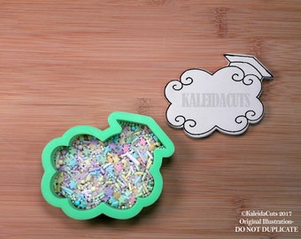 Grad Swirl Plaque Cookie Cutter