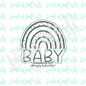 Rainbow Baby Cookie Cutter