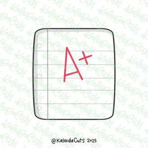 Squarish Notebook Paper Cookie Cutter