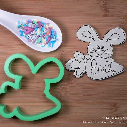 Peeping Bunny Cookie Cutter Etsy