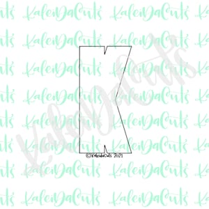 Tall Letter K Cookie Cutter