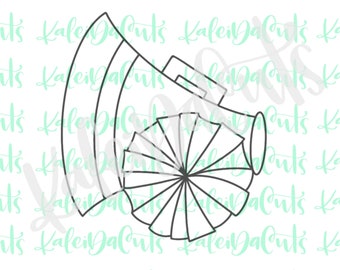 Megaphone Pom Pom Cookie Cutter