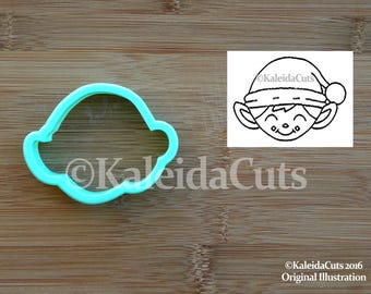 Elf Boy Face Cookie Cutter