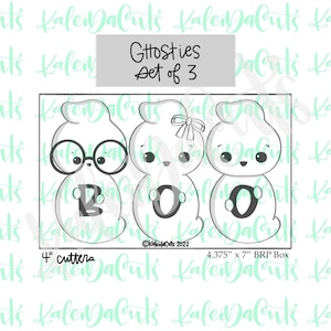 Ghosties Set of 3 Cookie Cutters