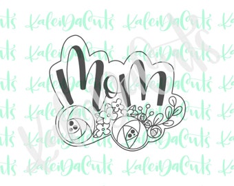 Mom Handlettering Cookie Cutter