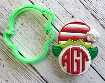 Elf Monogram VIP Cookie Cutter