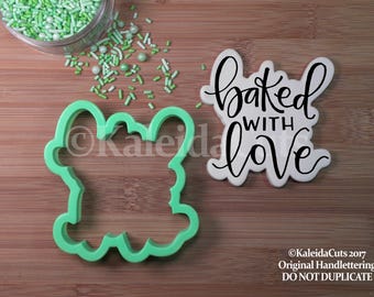 Baked with Love Lettering Cookie Cutter