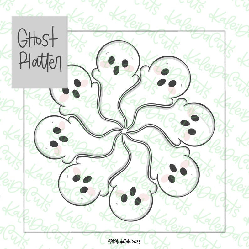 Ghost Platter Cookie Cutter image 1