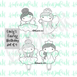Emily&#39;s Fairy Birthday Cookie Cutter Set of 4