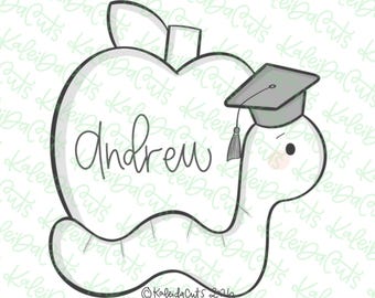 Grad Worm Apple Cookie Cutter