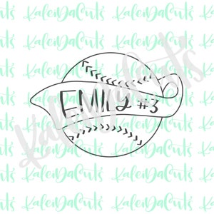 Softball Plaque Cookie Cutter.