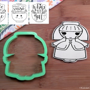Pilgrim Girl Cookie Cutter