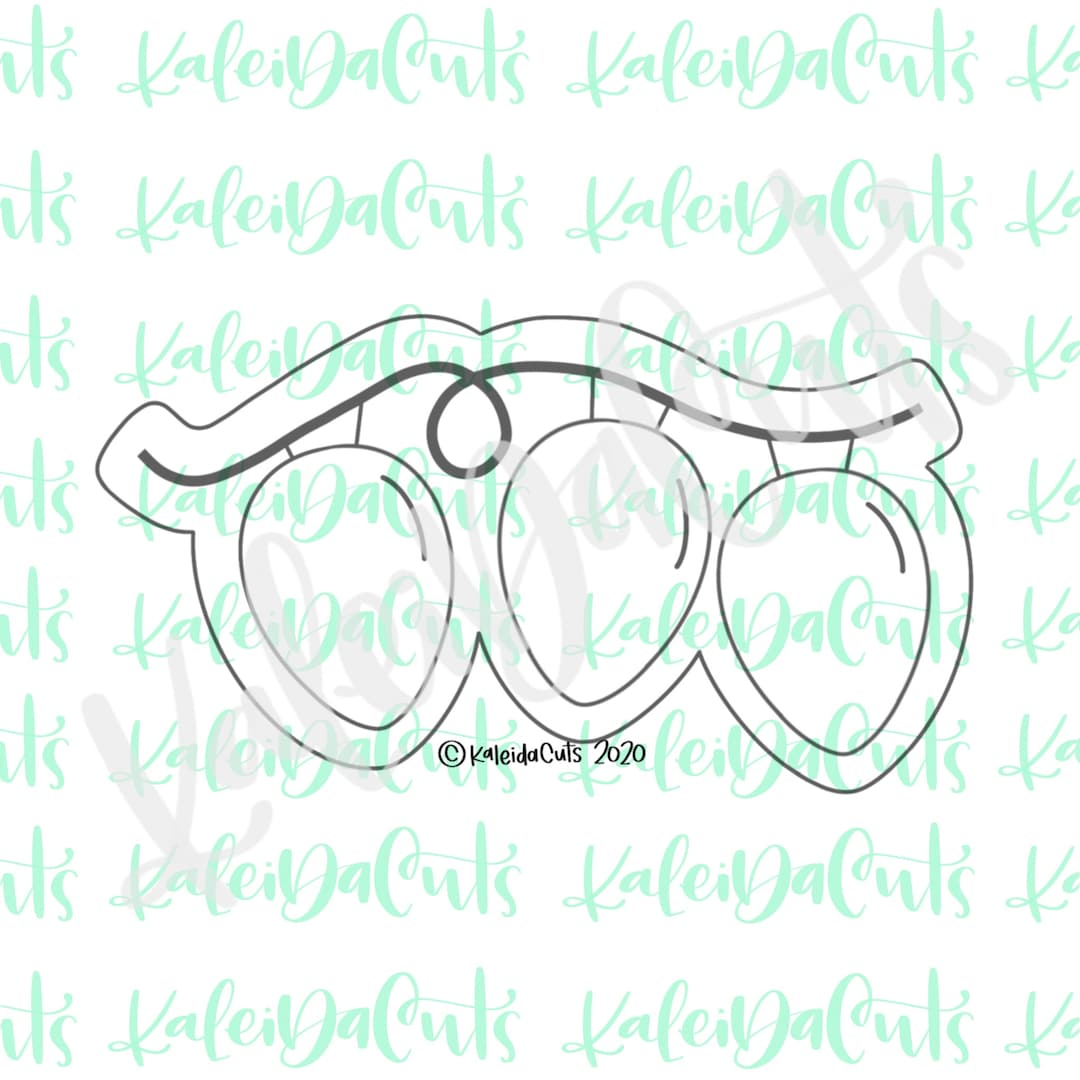 String of Lights Cookie Cutter - Etsy