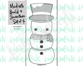 Build a Snowman Set - 4 Cookie Cutters