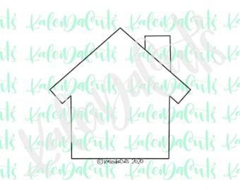 Home with Chimney Cookie Cutter