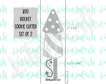 BYO Rocket Set of 2  Cookie Cutters
