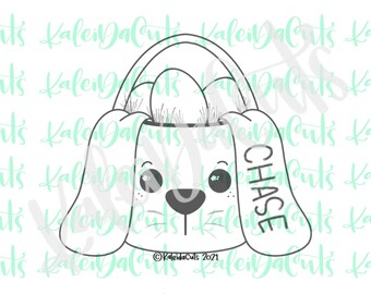 Bunny Basket Cookie Cutter