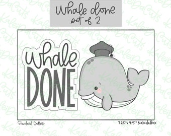 Whale Done Cookie Cutter Set of 2