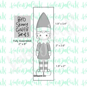 BYO Skinny Girl Elf Set of 3 Cookie Cutters