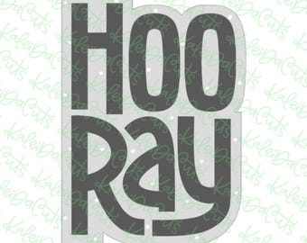 Hooray Plaque Cookie Cutter