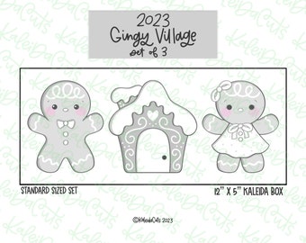 2023 Gingy Village Cookie Cutter Set of 3