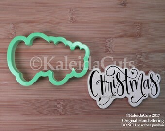 Christmas Lettering Cookie Cutter