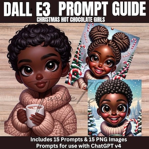 Exclusive Dall-E & ChatGPT v4 Ai Art Prompt Guide | 15 Prompts | Winter Theme | Christmas | Cartoon Style | 18 Bonus Images | Bundle
