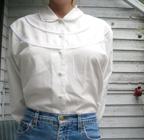 oversized white blouse dress