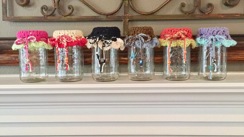 6 Mason Jar Lids Canning Jar Decor Covers For Crafts Or Etsy