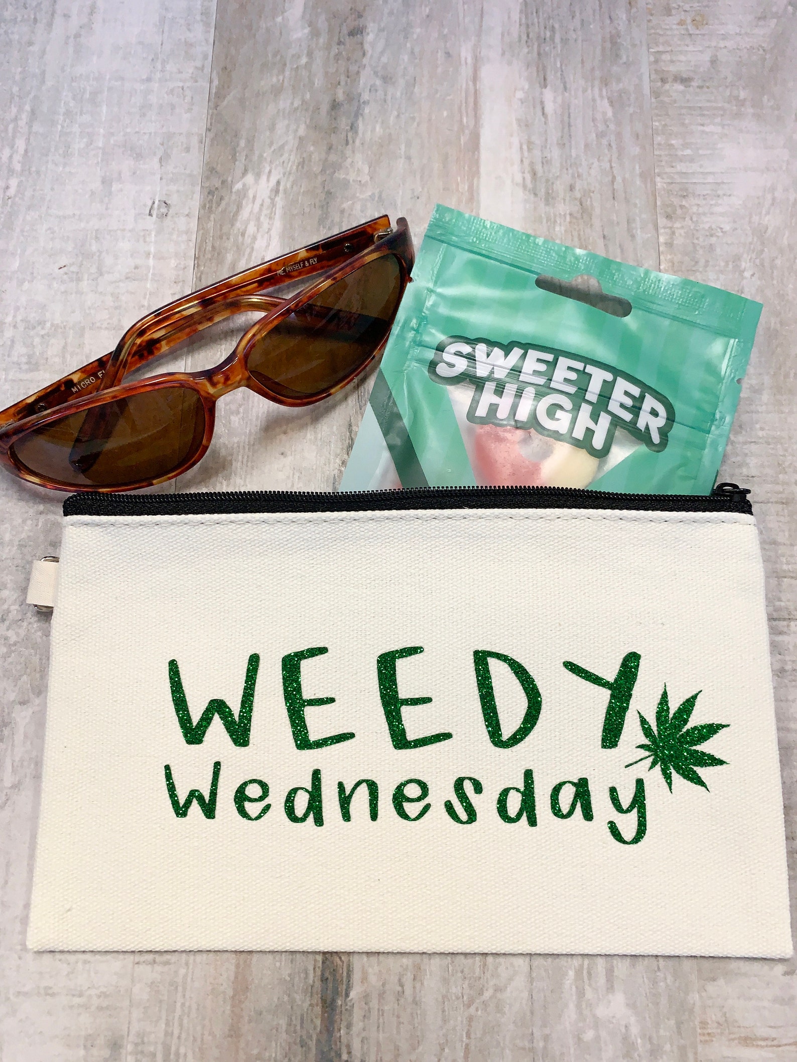 Canvas Weed Bag Funny Cosmetic Bag Stash Bag. Saying Etsy