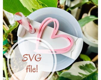 Heart Tumbler Topper