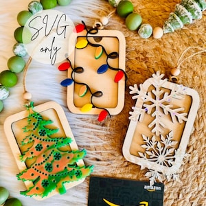Geschenk Karte Ornament Bundle | SVG DATEI NUR | Weihnachtsschmuck