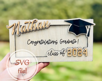 Graduation Money Frame SVG